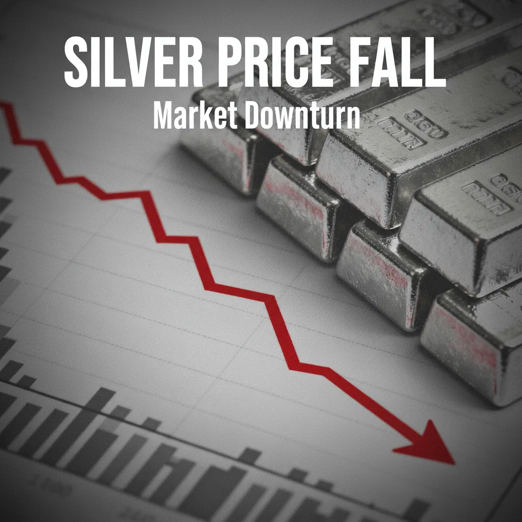 Silver bars stacked in a vault representing price correction