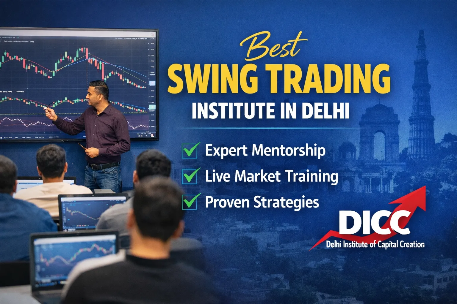 Best swing trading institute in Delhi classroom training